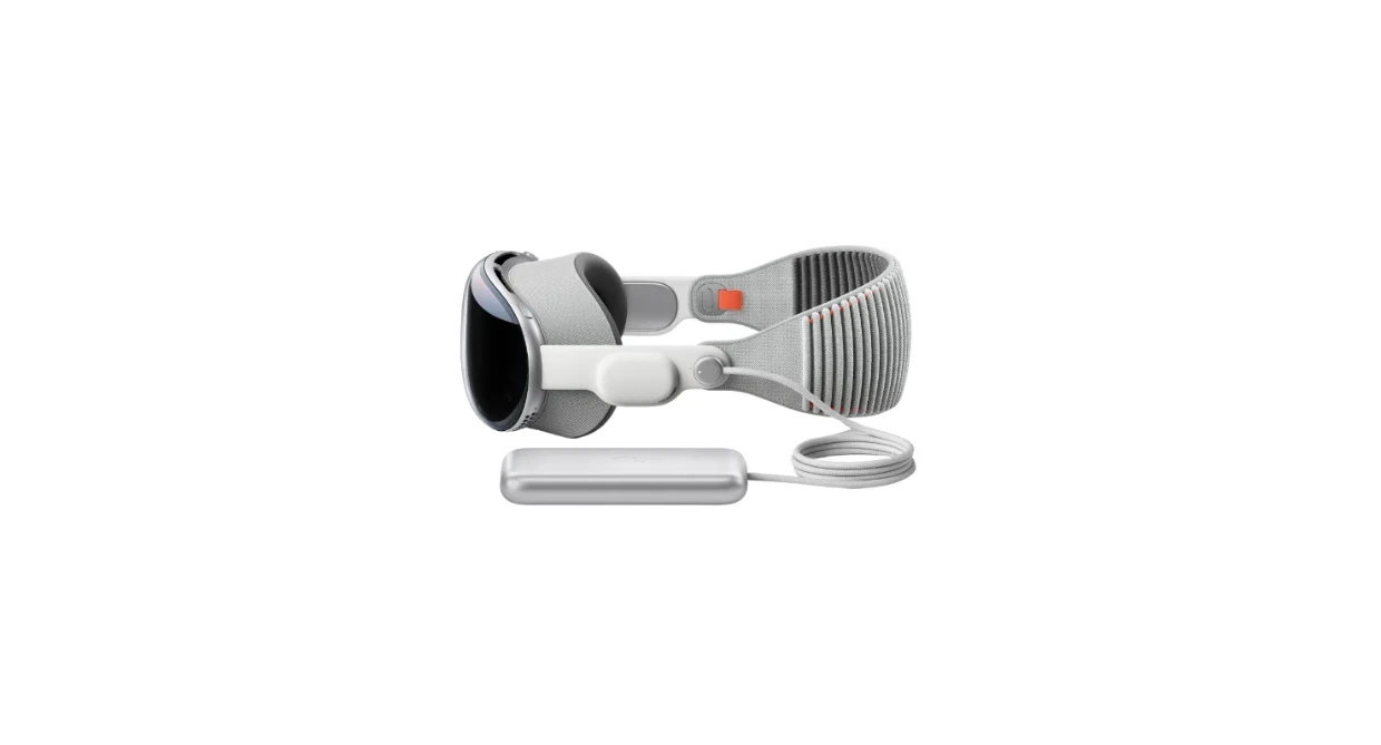 De Apple Vision Pro met de externe accu