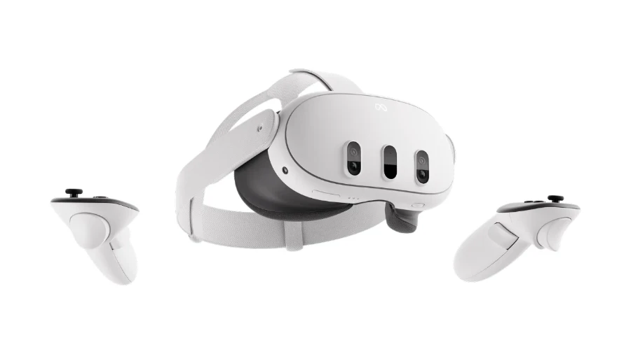 Meta Quest 3 VR bril met twee controllers Meta Quest 3 VR bril met twee controllers